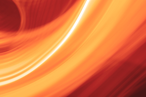 Bright hot red orange abstract background banner with vibrant waves and gradient. Backdrop