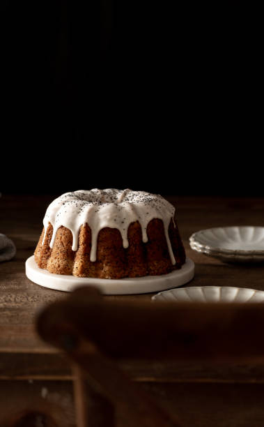 istock Lemon Poppy Seed Cake on Table Ready to Serve 1456266072