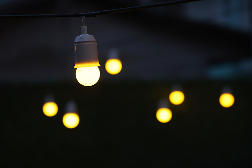 close-up of a bright yellow lamp, perfect for adding some brightness and energy to your space.