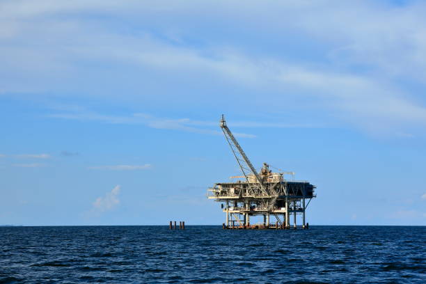 istock Offshore Drilling Platform in Gulf of Mexico 1456276117