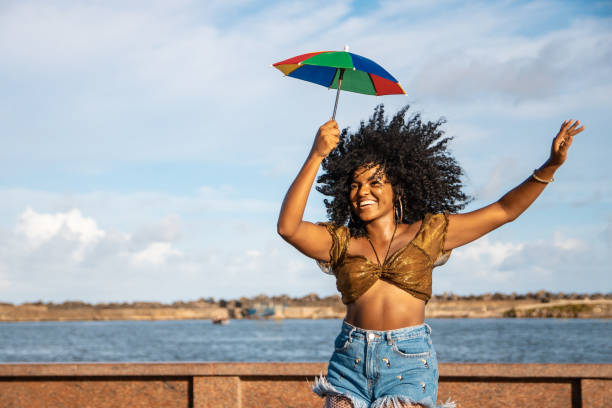 istock Dancer holding a frevo umbrella 1456279992