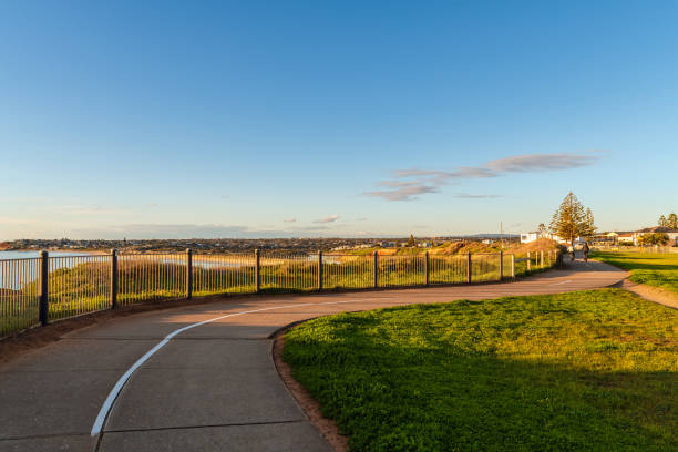 istock South Port shared footpath and biketrack viewed towards the  Onkaparinga River at sunset 1456300052