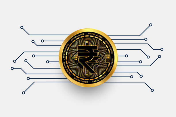 istock digital indian rupee INR currency symbol in golden coin 1456313578