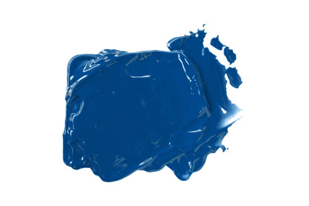 istock Shiny blue brush isolated on white background. 1456314382