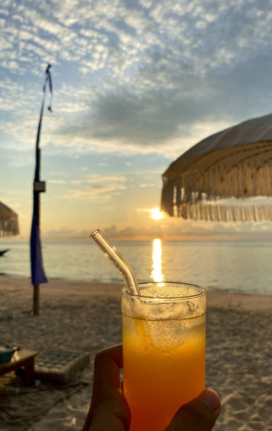 istock The Sun almost Sets in Bali Beach 1456318629