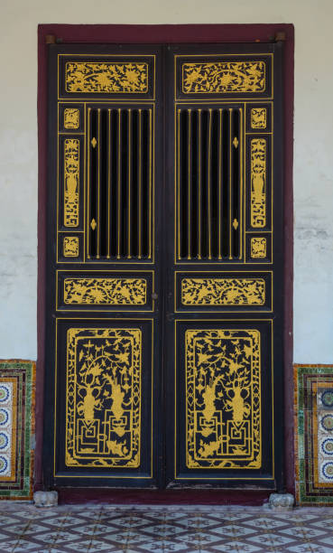 istock Oriental wooden door 1456319778