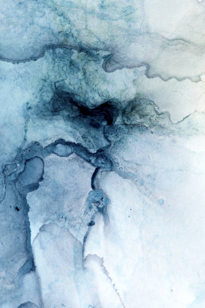 istock Pure hand paint monochrome alcohol ink background. 1456321087
