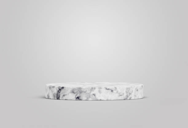 istock Marble podium pedestal empty display product presentation showcase mockup abstract background luxury natural concept 3d rendering 1456326767