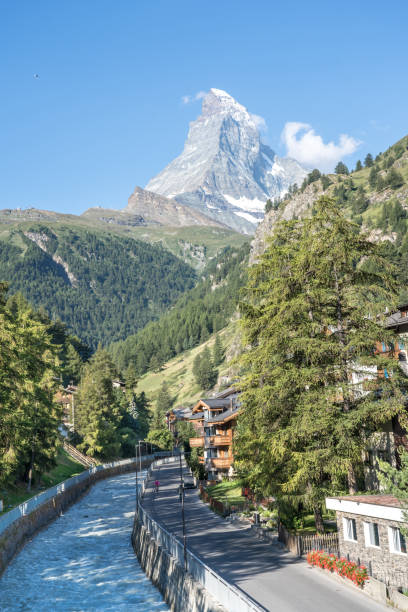 istock Zermatt and Matterhorn on the background, Switzerland 1456338276