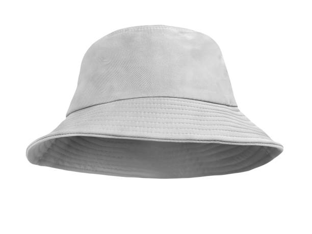 istock White bucket hat isolated on white background 1456341982