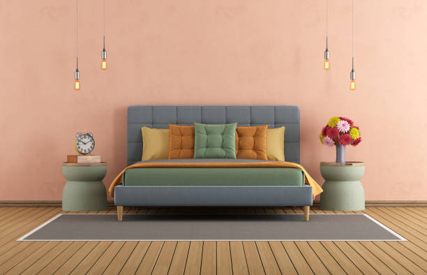 istock Colorful modern master bedroom 1456350437