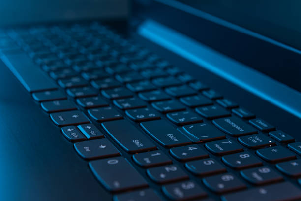 istock Laptop's Keyboard in the Night. Concept programming and IT industry 1456350508