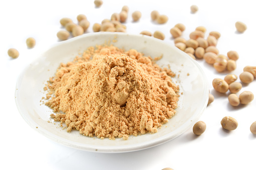 soybeans flour with roasted soy beans