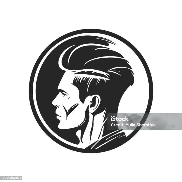 Logo Hitam Putih Yang Sederhana Namun Kuat Yang Menampilkan Pria