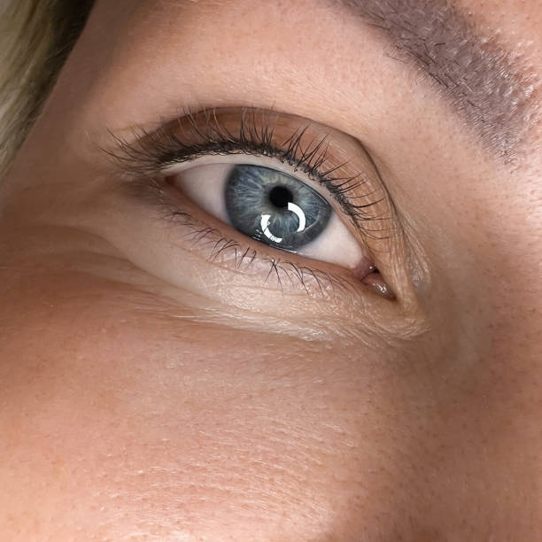 istock permanen make up , close up woman eye beautiful 1456362087