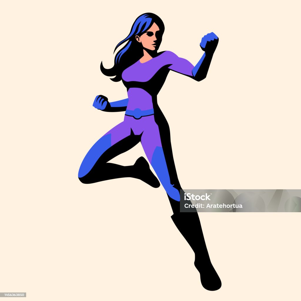Action Hero Vector Graphics Vector Superhero Action Pose Illustration Isolated Stock Illustration ...