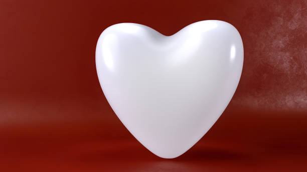 istock 3d rendering of a white heart 1456363911