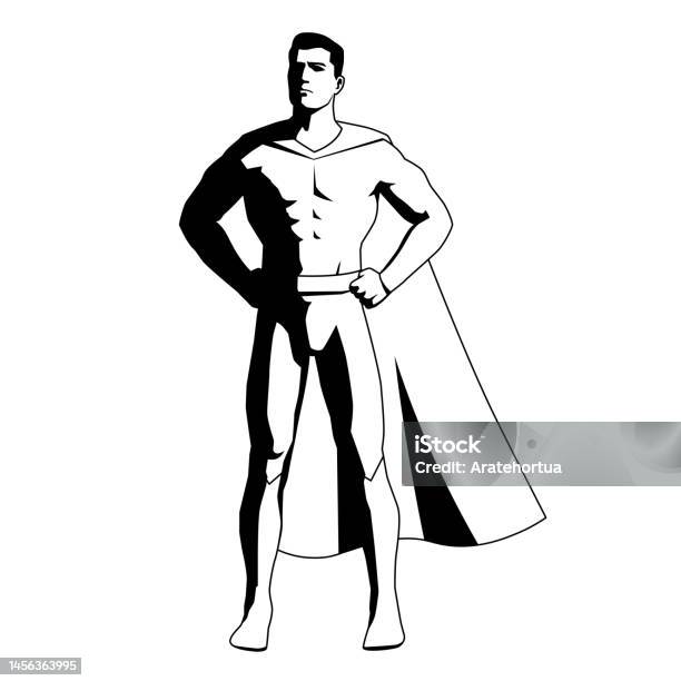 Action Hero Vector Graphics Vector Superhero Action Pose Illustration Isolated Stock Illustration ...