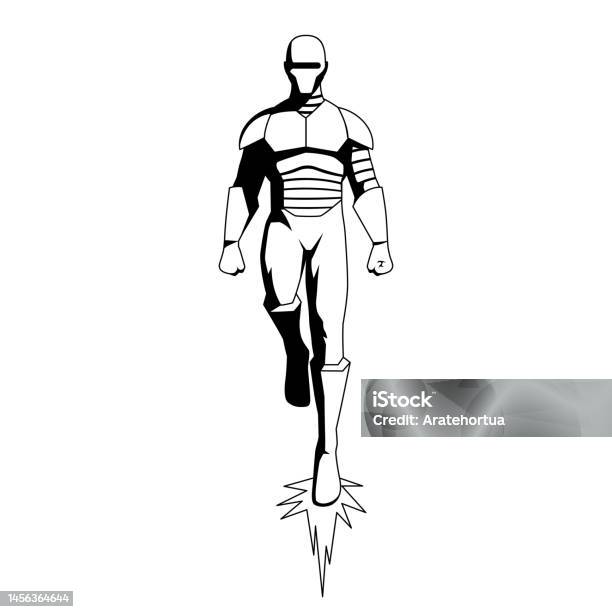 Action Hero Vector Graphics Vector Superhero Action Pose Illustration Isolated Stock Illustration ...