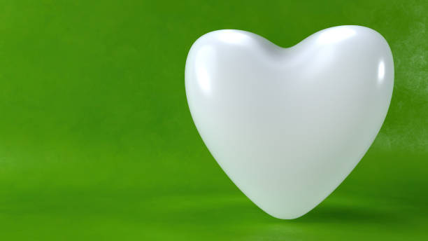 istock 3d rendering of a white heart 1456367239