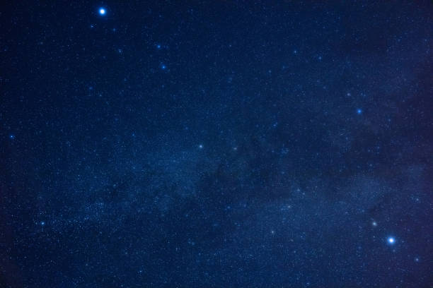 istock Milky Way stars and constellations on evening sky. 1456375752