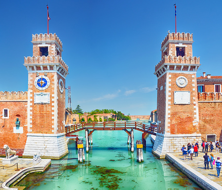 Towers at the Arsenal, Venice, Italy