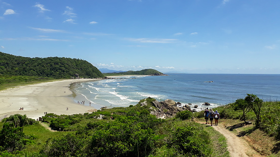 Ilha do Mel, Parana, Brazil. Beachscape of paradise Island.
