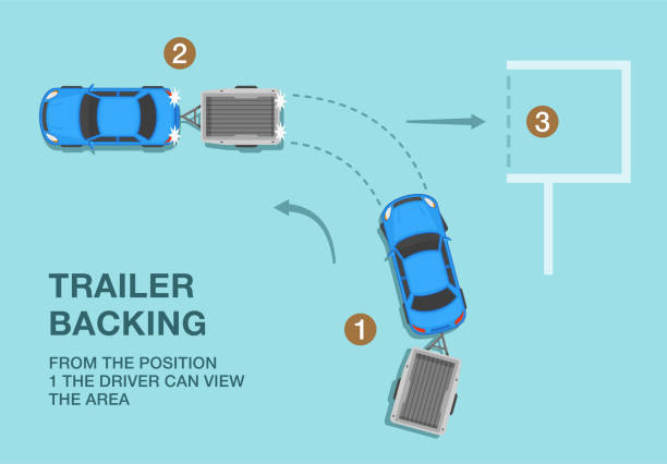 Backing Reverse Manuver 60+ Truck In Reverse Illustrations, Royalty-Free Vector Graphics & Clip ...