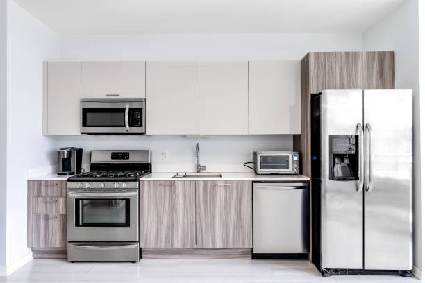 istock A modern kitchen with stainless steel appliances. 1456385188