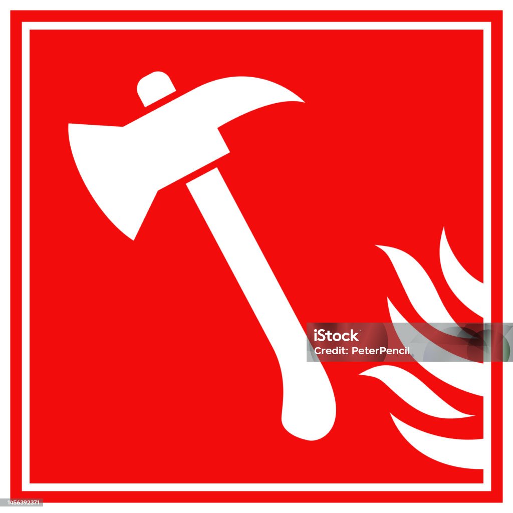 Axe Explosive Sign Fire Axe Sign Vector Stock Illustration Isolated Stock Illustration ...