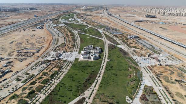 istock Amazing Landscape - Egypt New Capital - Green River 1456393093