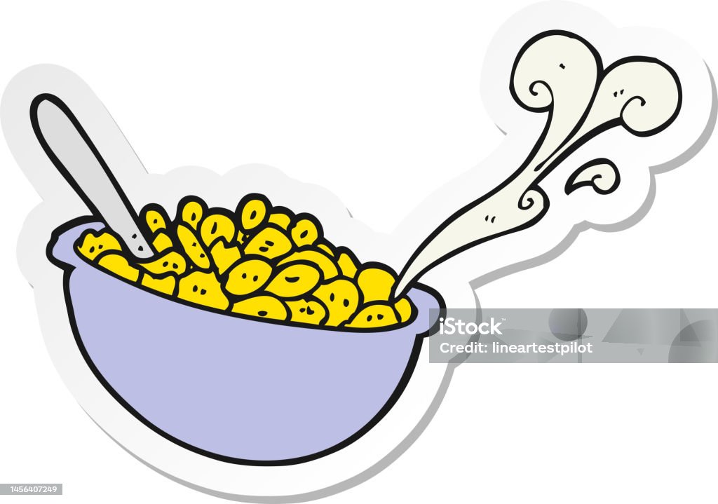 Ilustración de Pegatina De Un Tazón De Cereal De Dibujos Animados y más Vectores Libres de Derechos de Alimento - Alimento, Arte, Cereal de desayuno - iStock Ilustración de Pegatina De Un Tazón De Cereal De Dibujos Animados y más Vectores Libres de Derechos de Alimento - Alimento, Arte, Cereal de desayuno - iStock