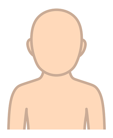 A Simple Faceless Person Isolated Vector Illustration Stock ...