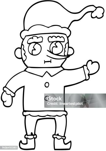 Ilustración de Dibujo Lineal De Dibujos Animados Elfo De Navidad y más Vectores Libres de Derechos de Arte - Arte, Diseño de trazado, Elfo - iStock Ilustración de Dibujo Lineal De Dibujos Animados Elfo De Navidad y más Vectores Libres de Derechos de Arte - Arte, Diseño de trazado, Elfo - iStock