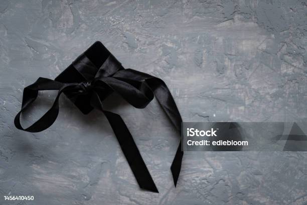 Gift Box With Ribbon Stock Photo - Download Image Now - Elegance, Gift Box, Anniversary