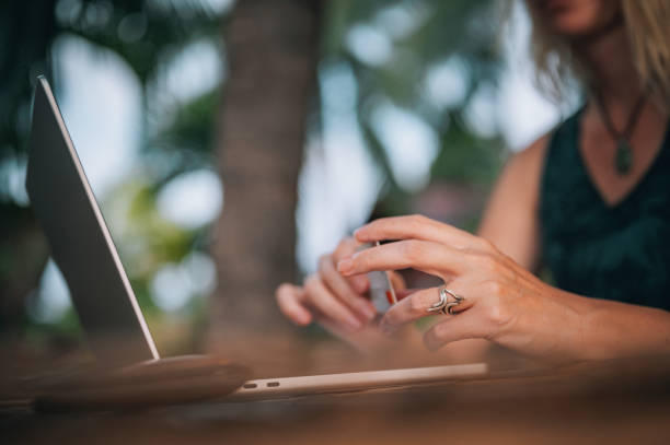 istock Young woman shopping online 1456411936