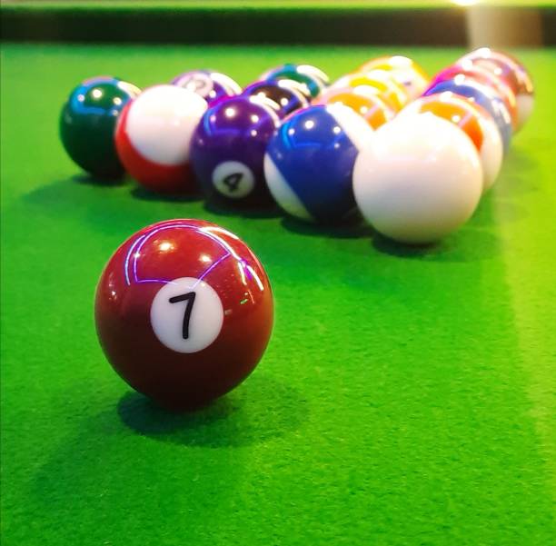 istock Billiards game shinny Ball. 1456416206
