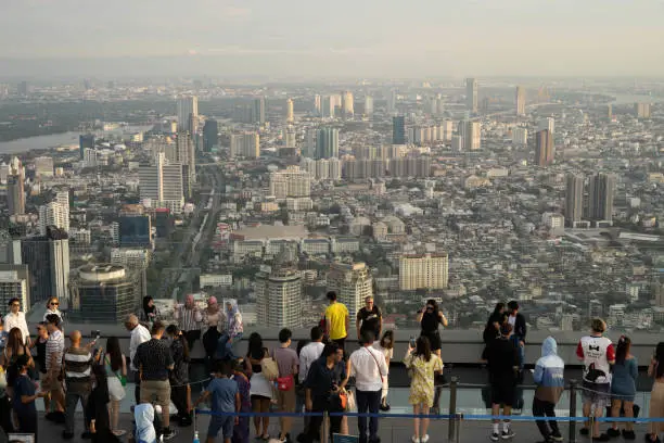 View of Bangkok from Mahanakhon Building