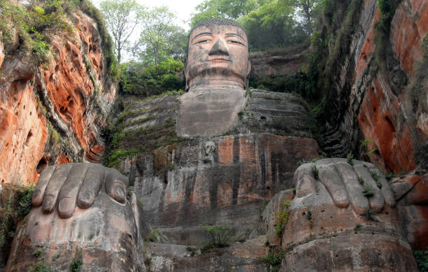 istock The Leshan Giant Buddha near Chengdu, China 1456426326