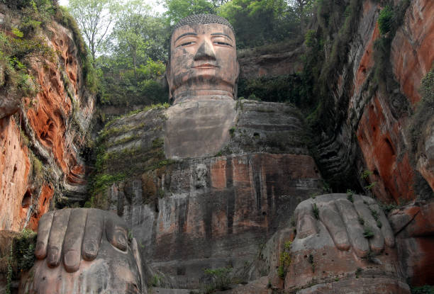 istock The Leshan Giant Buddha near Chengdu, China 1456426366
