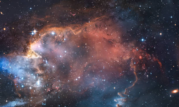 istock Space landscape with stars. Galaxy and nebula. Bright cosmos. Abstract astronomy background. Mixed media. Deep space in the sky. Elements of image furnished by NASA 1456428719