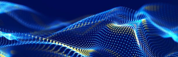 istock Abstract digital background. Big data stream. The concept of science, technology, business, space. 3d rendering 1456428951