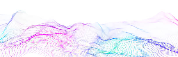 istock Music wave. Beautiful background illustration with a dynamic wave made up of lines. 3d 1456428972