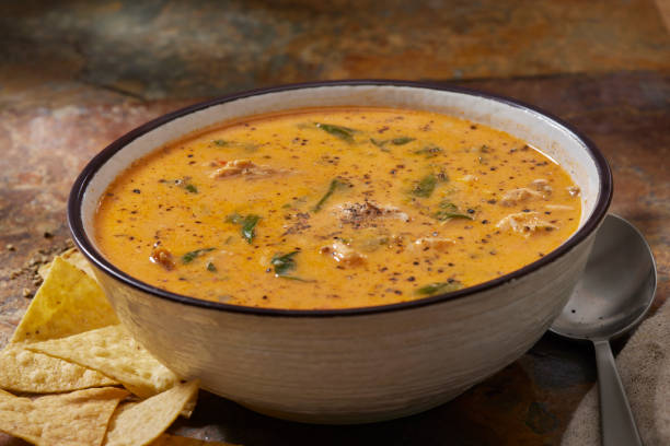 istock Spicy Mexican Chicken Tortilla Soup 1456429521