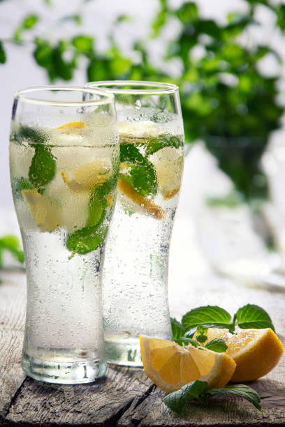 istock misted glass with cold water, lemon and mint 1456431967