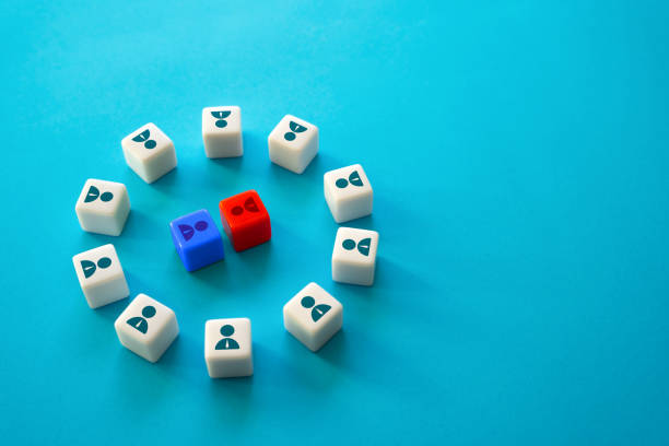 istock Two rivals in a competition in the circle of spectators. 1456434052