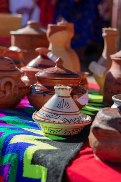 Traditional Berber Chaoui Crockery and wooden cooking tools