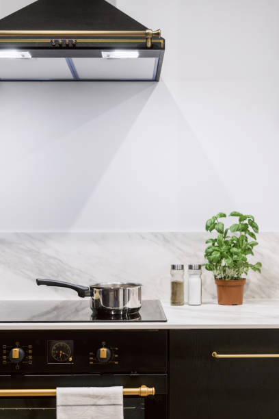 istock stylish and decorated kitchen with modern household appliances 1456437512