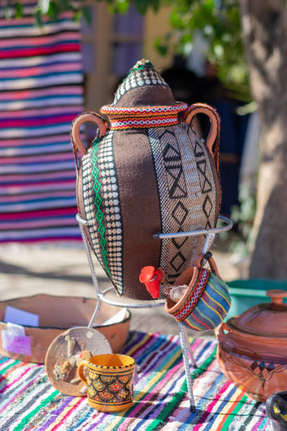 istock Traditional Berber Chaoui Crockery and wooden cooking tools 1456438604