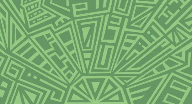 Vector illustration of Inca Or Aztec Background Pattern